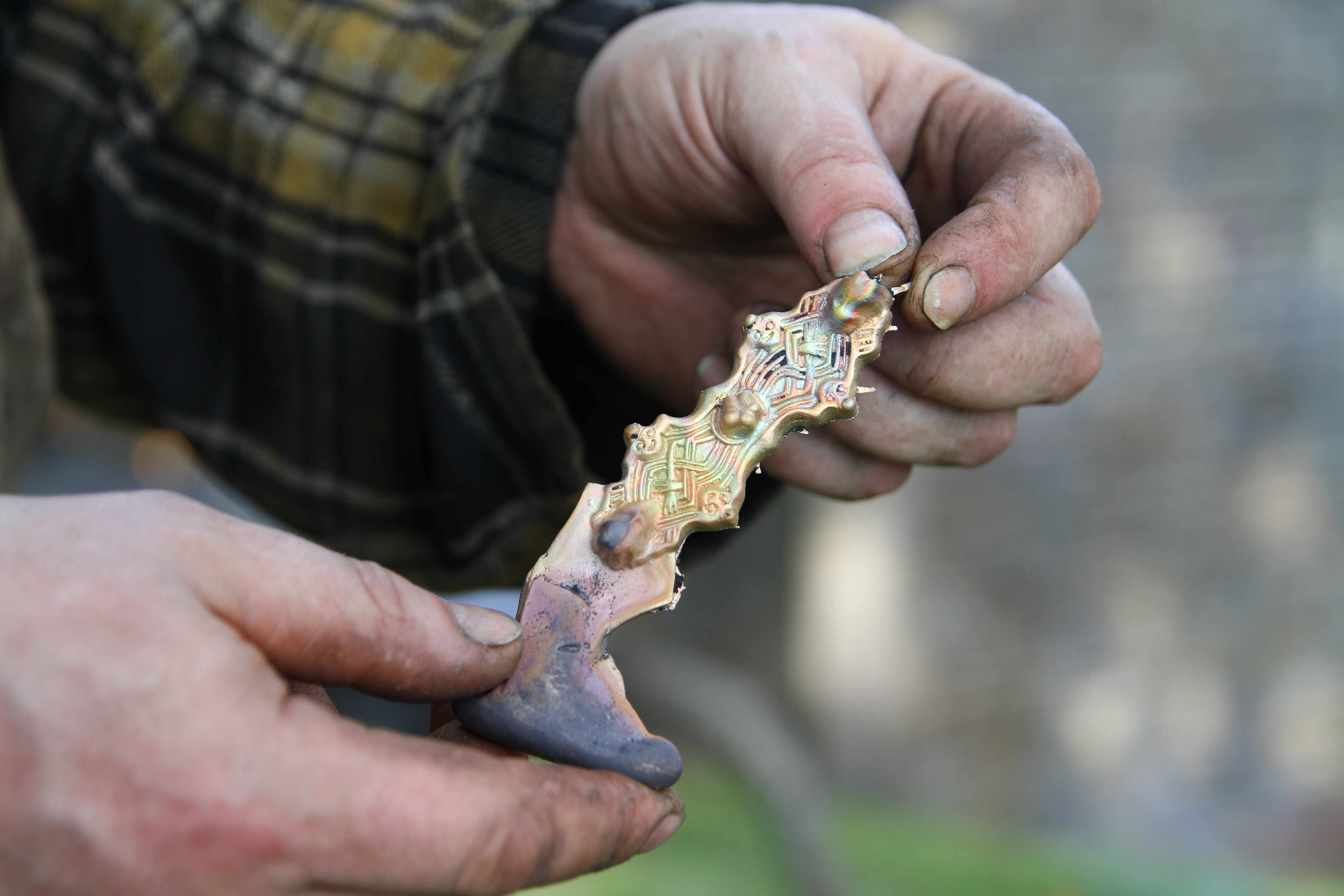 Detailaufnahme Bronze